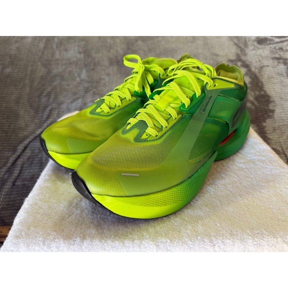CEP Omnispeed Bowtech Shoes Neon Green Yellow N+FOAM Athletic Sneakers‎ Mens 13